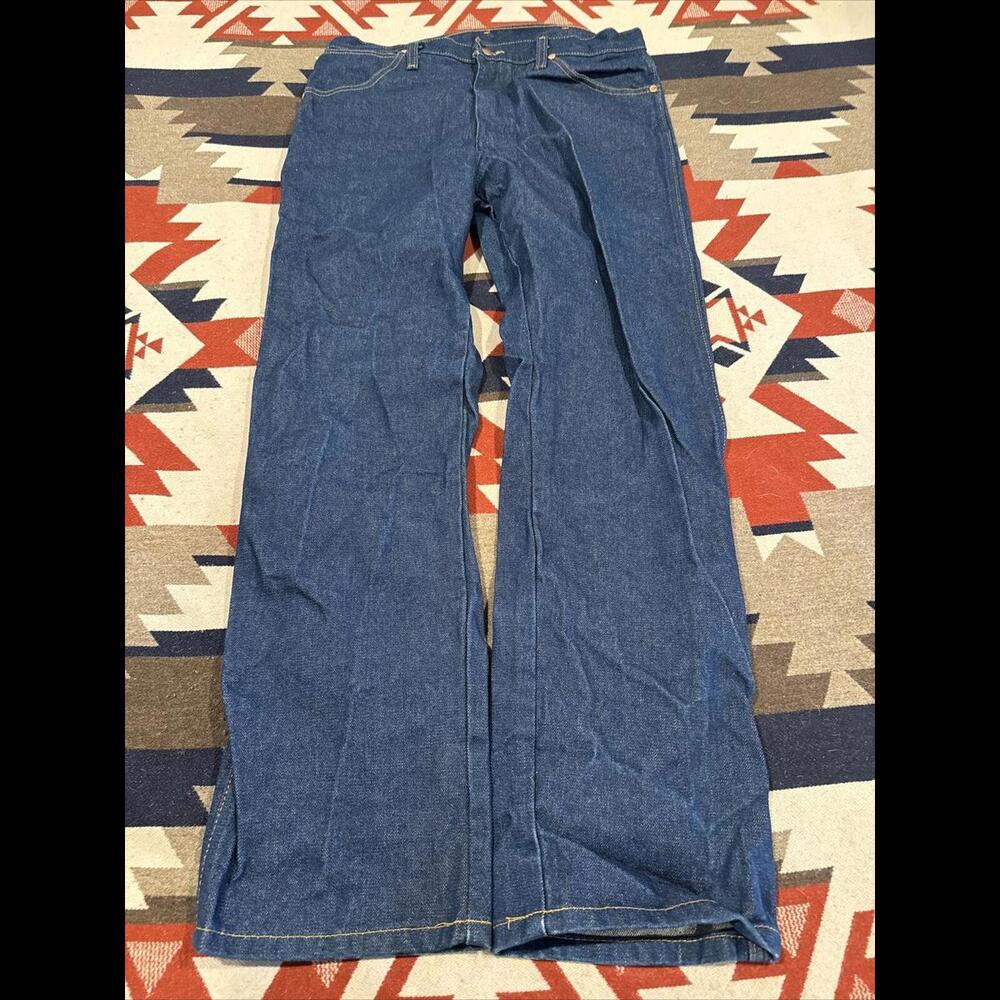 Wrangler 13MWZ Cowboy Cut Jeans - Dark Wash Blue Size 34x32 Model 201-5019